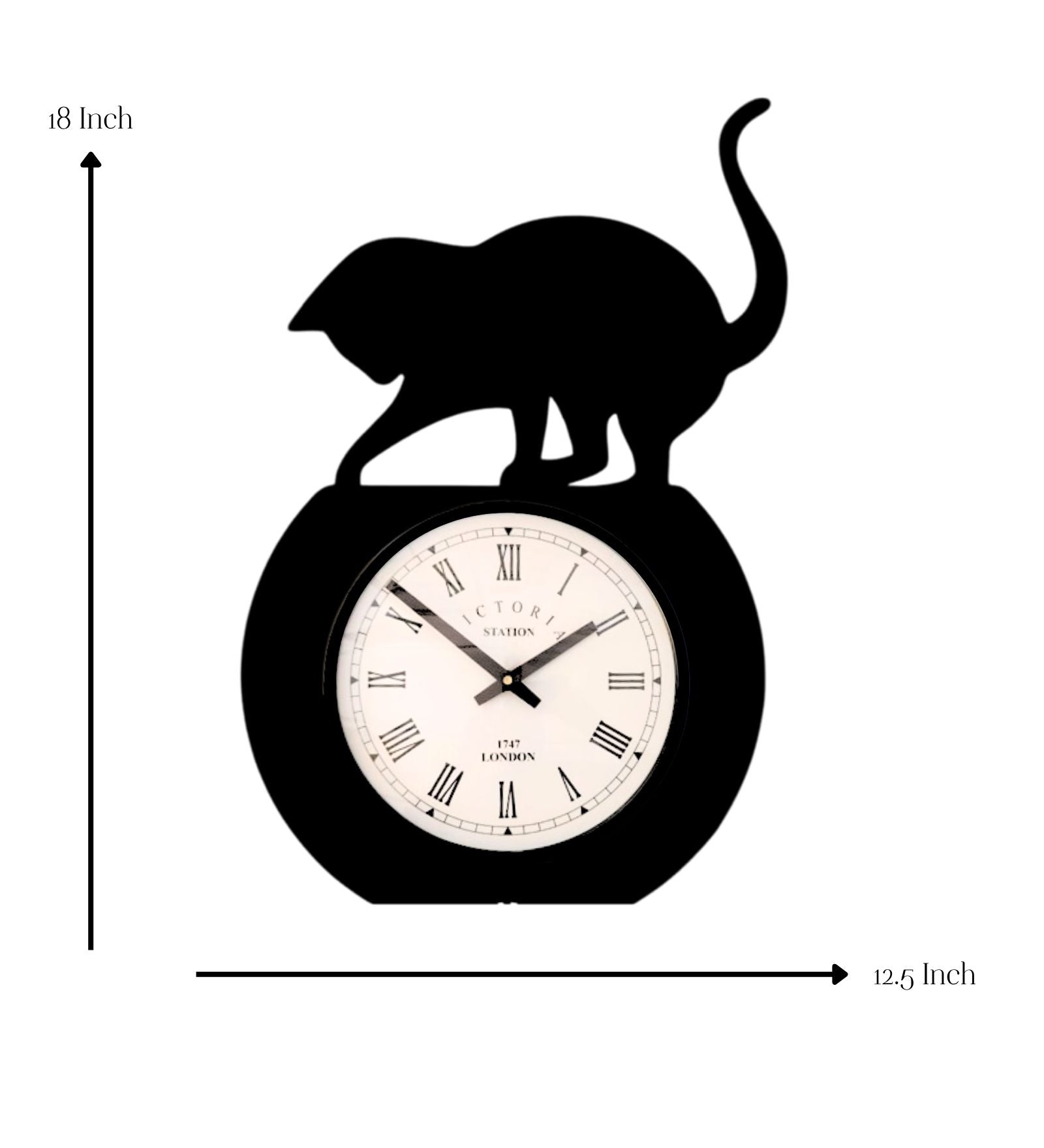 Cat Fishing Wall Clock