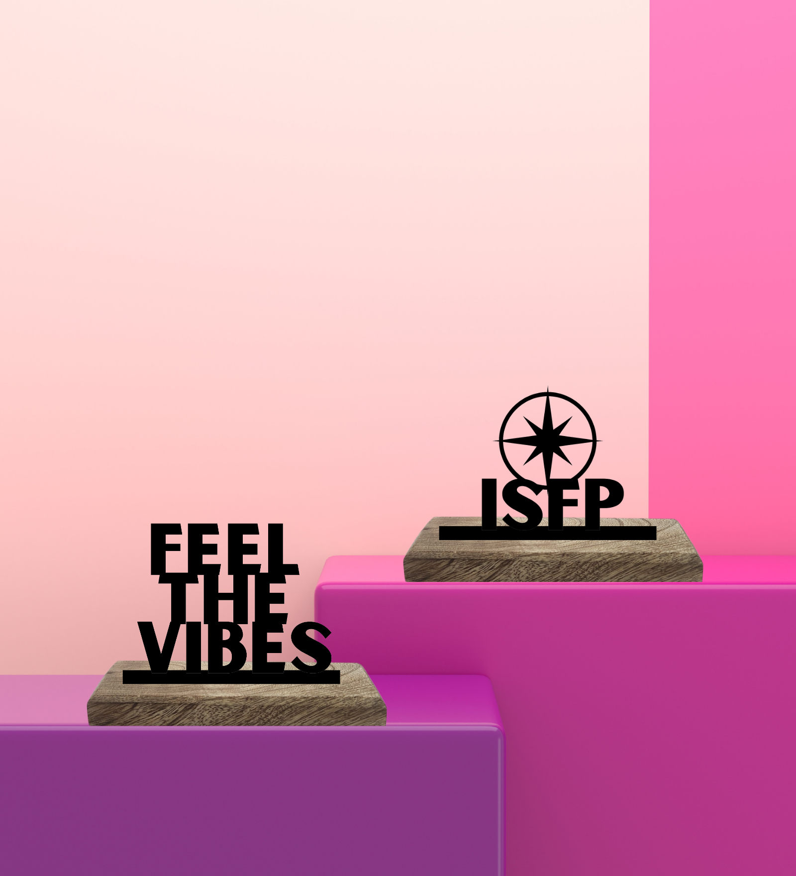 ISFP Myers Briggs Set of 2 Table Décor