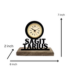 Sagittarius Sun Sign Black Table Clock