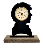 Sherlock Black Table Clock