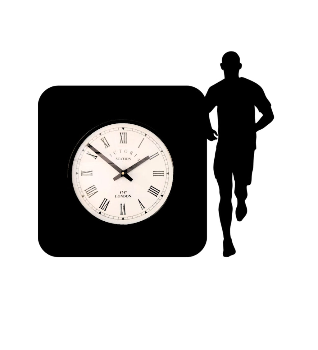 Running Athlete Wall Clock