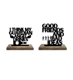 Friendship Amidst the Follies Set of 2 Table Décor