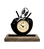 Deadpool Marvel Black Table Clock