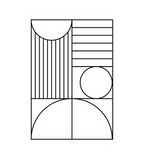 Rectangular Abstract Geometic Design