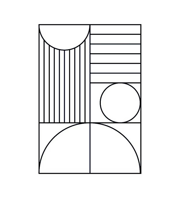 Rectangular Abstract Geometic Design